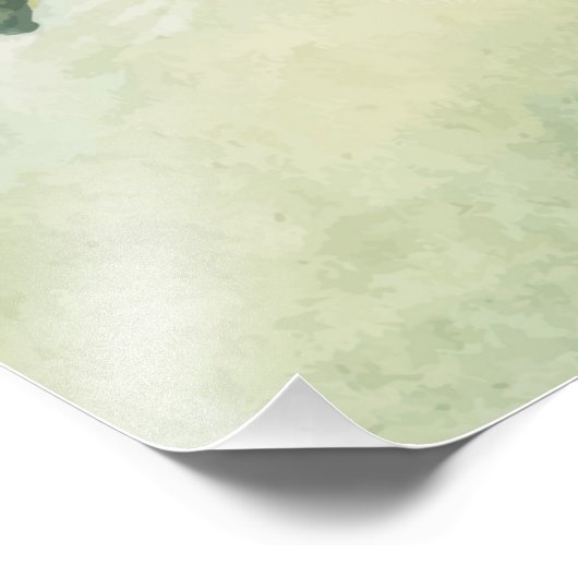 Schwimmwal Fotodruck (Ecke)