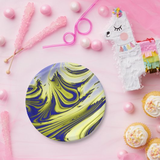 SCHWIMMWASSER PAPPTELLER (Party)