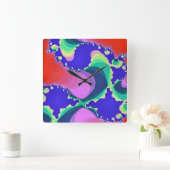 SCHWIMMWASSER QUADRATISCHE WANDUHR (Zuhause)