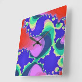 SCHWIMMWASSER QUADRATISCHE WANDUHR (Winkel)