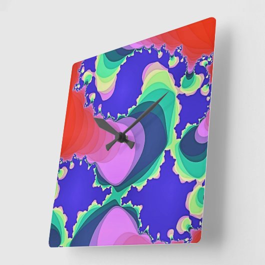 SCHWIMMWASSER QUADRATISCHE WANDUHR (Winkel)