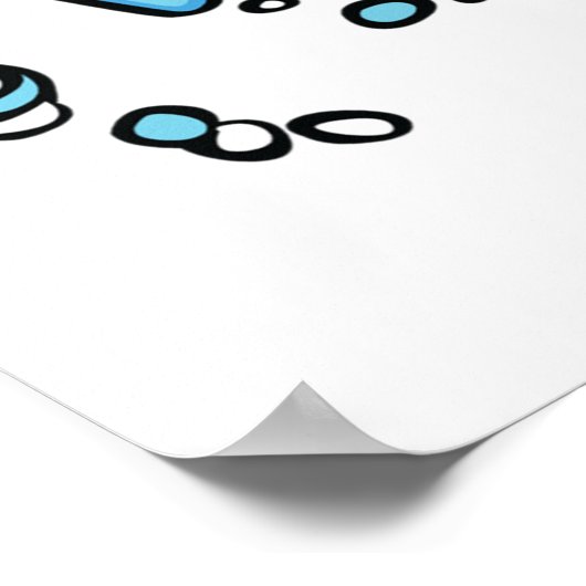 Schwimmwelle Poster (Ecke)