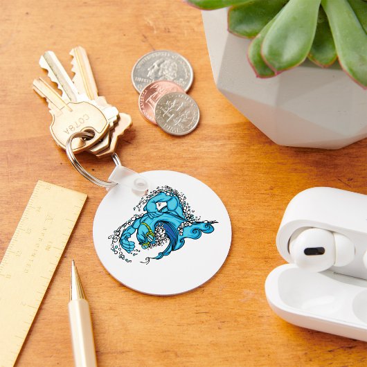 Schwimmwelle Schlüsselanhänger