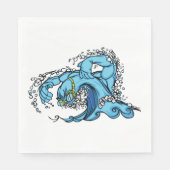 Schwimmwelle Serviette (Vorderseite)