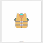 Schwimmweste Aufkleber (Blatt)