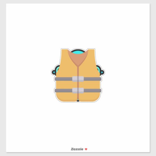 Schwimmweste Aufkleber (Blatt)