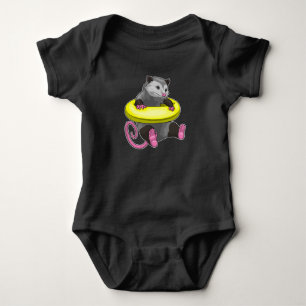 Schwimmweste für Opossums Baby Strampler
