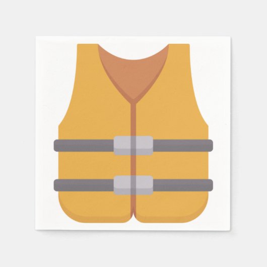 Schwimmweste Serviette (Vorderseite)