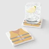 Schwimmweste Steinuntersetzer (Seitenansicht)