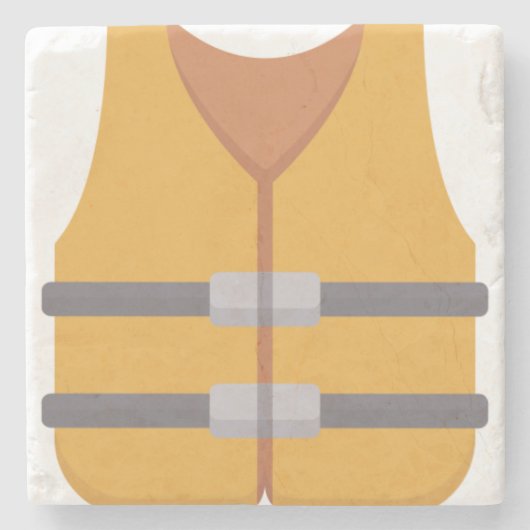 Schwimmweste Steinuntersetzer (Vorderseite)