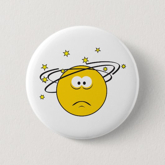 Schwindel erregendes Gesicht Button (Vorderseite)
