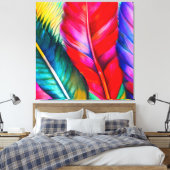 Schwindel Feathers Leinwanddruck (Insitu (Schlafzimmer))