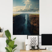 Schwindel-Höhen Poster (Heimbüro)