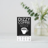 Schwindel Kaffee Treueprogramm Treuekarte (Stehend Vorderseite)