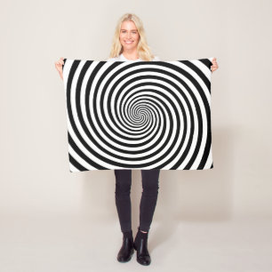 Schwindel Träume Hypnosis Fleece Blanket