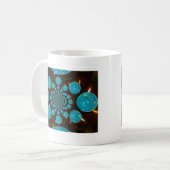 Schwindeldarstellung von Cyan Lights Kaleidoskop Kaffeetasse (Vorderseite Links)