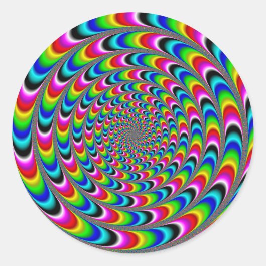 Schwindelgefühl Runder Aufkleber (Vorderseite)