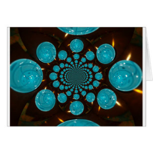 Schwindelnde Anzeige von Cyan Lights Kaleidoskop A