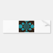 Schwindelnde Anzeige von Cyan Lights Kaleidoskop A Autoaufkleber (Vorne)