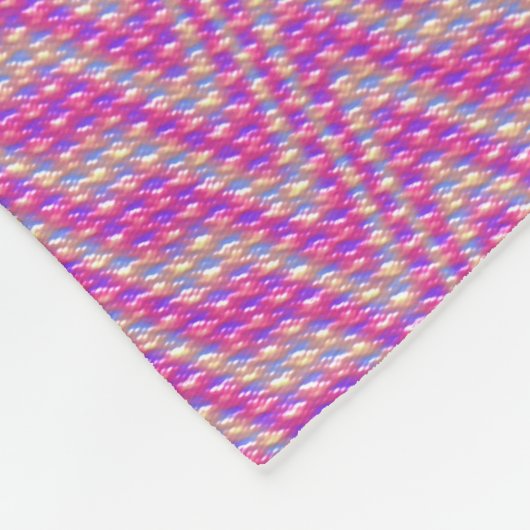 Schwindelrosa Fleecedecke (Ecke)