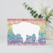 schwindender Regenbogen Einladung (Stehend Vorderseite)