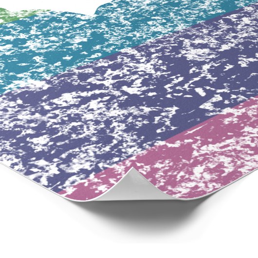 schwindender Regenbogen Poster (Ecke)