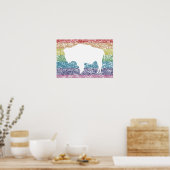 schwindender Regenbogen Poster (Küche)