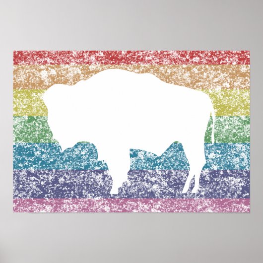 schwindender Regenbogen Poster (Vorne)