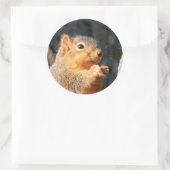 schwindlig runder aufkleber (Tasche)