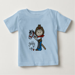 Schwindlige hohe Cowboy-T-Shirts und Geschenke Baby T-shirt