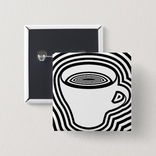 schwindliger Kaffee Button (Vorne & Hinten)