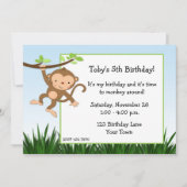 Schwingaffe-Einladung Einladung (Vorderseite)