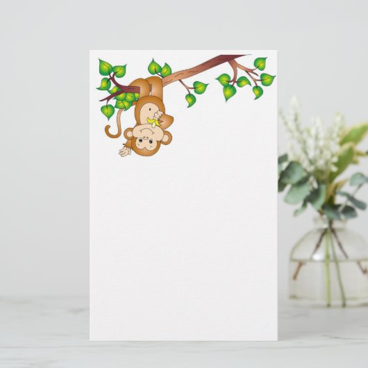 Schwingaffe stationär briefpapier (Stehend Vorderseite)