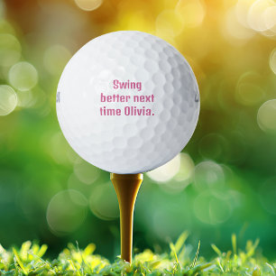 Schwinge beim nächsten Mal besser, Olivia, Lustig, Golfball