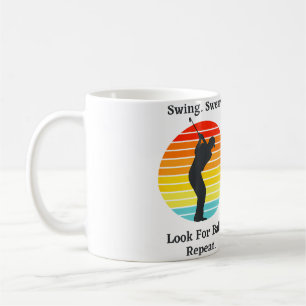 Schwinge Fluche Suche Nach Ball Wiederhole Lustig Kaffeetasse