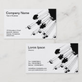 Schwinge und Roandabouts - weiß (Muschel Eier) Visitenkarte (Vorne/Hinten)