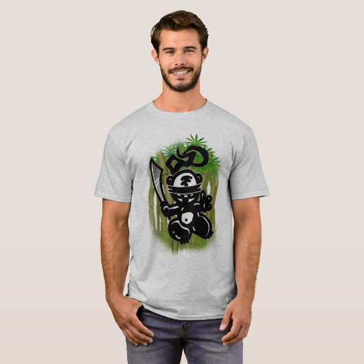 Schwingen-Bambus-Panda-Ähnlich T-Shirt (Vorne ganz)