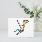 Schwingen beim Swing Postkarte (Stehend Vorderseite)