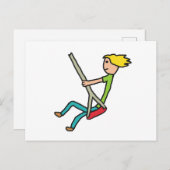 Schwingen beim Swing Postkarte (Vorne/Hinten)