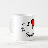 Schwingen I Herz-Liebe Geschenk Kaffeetasse (Vorderseite Links)