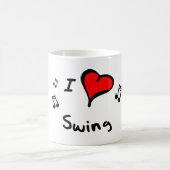 Schwingen I Herz-Liebe Geschenk Kaffeetasse (Mittel)