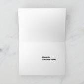 Schwingen im neuen Jahr Feiertagskarte (Innenseite)