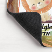 Schwingen Löwe, Fox, Sonne und Vögel Weiße Natur Mousepad (Ecke)