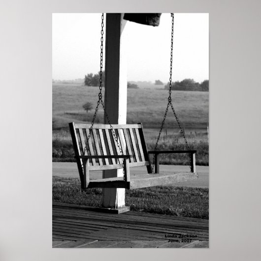 Schwingen, schwarz und weiß poster (Vorne)
