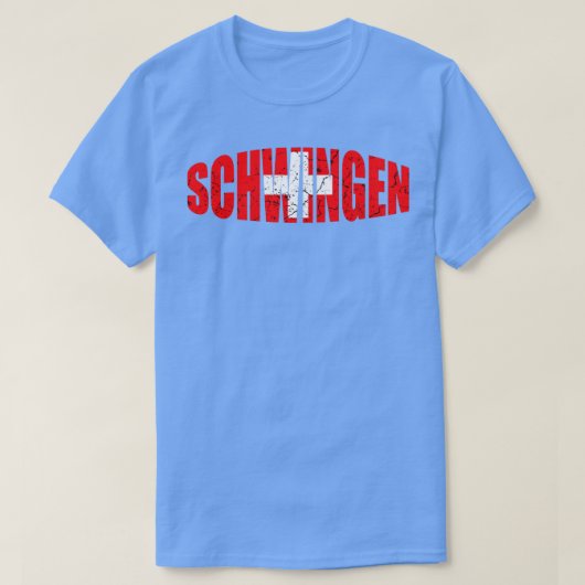 Schwingen Schweizer Wrestling T-Shirt (Design vorne)