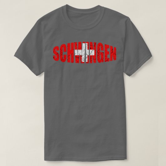 Schwingen Schweizer Wrestling T-Shirt (Design vorne)