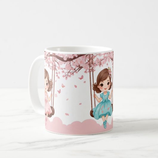 Schwingen Schwestern Delight Kaffeetasse (Vorderseite Links)