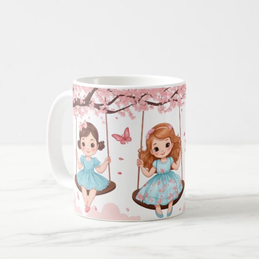 Schwingen Schwestern Delight Kaffeetasse (Vorderseite Links)