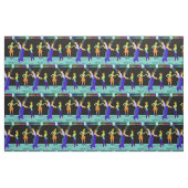 Schwingen-Tanzen-Paare mit Scheinwerfern 4,5" Sq. Stoff (Fat Quarter (45,7 x 55,9 cm))