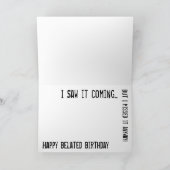 Schwingen! (u. ein Verlust…) Karte (Innenseite)